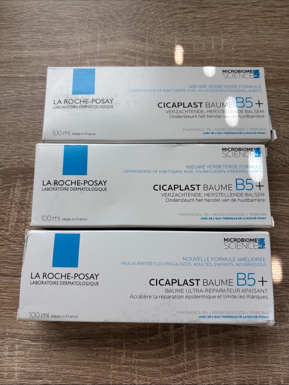 LOT OF 3 Cicaplast Baume B5 barrier Repair cream 100ml